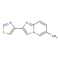 38922-98-4 4-(6-methylimidazo[1,2-a]pyridin-2-yl)-1,3-thiazole chemical structure
