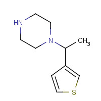 521913-92-8 1-(1-thiophen-3-ylethyl)piperazine chemical structure