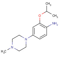 1280594-97-9 4-(4-methylpiperazin-1-yl)-2-propan-2-yloxyaniline chemical structure