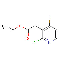 1299474-41-1 ethyl 2-(2-chloro-4-fluoropyridin-3-yl)acetate chemical structure