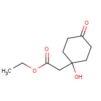 81053-18-1 ethyl 2-(1-hydroxy-4-oxocyclohexyl)acetate chemical structure