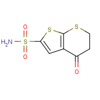 105951-31-3 4-oxo-5,6-dihydrothieno[2,3-b]thiopyran-2-sulfonamide chemical structure