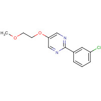 1314391-02-0 2-(3-chlorophenyl)-5-(2-methoxyethoxy)pyrimidine chemical structure