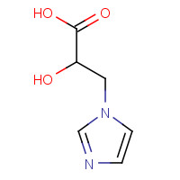 876-19-7 2-hydroxy-3-imidazol-1-ylpropanoic acid chemical structure