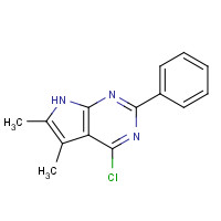 177499-66-0 4-chloro-5,6-dimethyl-2-phenyl-7H-pyrrolo[2,3-d]pyrimidine chemical structure