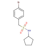 950256-12-9 1-(4-bromophenyl)-N-cyclopentylmethanesulfonamide chemical structure