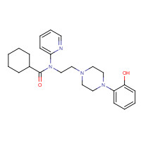 146715-07-3 N-[2-[4-(2-hydroxyphenyl)piperazin-1-yl]ethyl]-N-pyridin-2-ylcyclohexanecarboxamide chemical structure