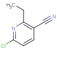 1150103-22-2 6-chloro-2-ethylpyridine-3-carbonitrile chemical structure