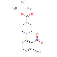 84807-37-4 tert-butyl 4-(3-amino-2-nitrophenyl)piperazine-1-carboxylate chemical structure