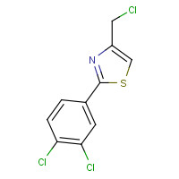 89873-42-7 4-(chloromethyl)-2-(3,4-dichlorophenyl)-1,3-thiazole chemical structure