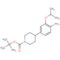 1445894-89-2 tert-butyl 4-(4-amino-3-propan-2-yloxyphenyl)piperidine-1-carboxylate chemical structure