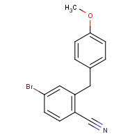956006-90-9 4-bromo-2-[(4-methoxyphenyl)methyl]benzonitrile chemical structure