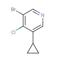 1404367-15-2 3-bromo-4-chloro-5-cyclopropylpyridine chemical structure