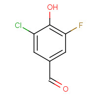 870704-13-5 3-chloro-5-fluoro-4-hydroxybenzaldehyde chemical structure