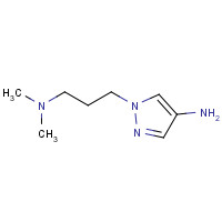 1296308-45-6 1-[3-(dimethylamino)propyl]pyrazol-4-amine chemical structure
