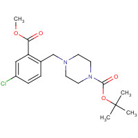 1460036-94-5 tert-butyl 4-[(4-chloro-2-methoxycarbonylphenyl)methyl]piperazine-1-carboxylate chemical structure