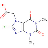 59426-33-4 2-(8-chloro-1,3-dimethyl-2,6-dioxopurin-7-yl)acetic acid chemical structure