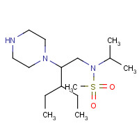 1385051-88-6 N-(3-ethyl-2-piperazin-1-ylpentyl)-N-propan-2-ylmethanesulfonamide chemical structure