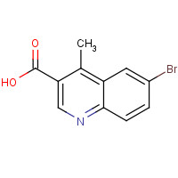 1095010-36-8 6-bromo-4-methylquinoline-3-carboxylic acid chemical structure