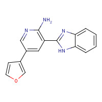 1261220-42-1 3-(1H-benzimidazol-2-yl)-5-(furan-3-yl)pyridin-2-amine chemical structure