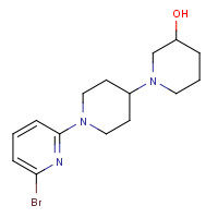 1312465-17-0 1-[1-(6-bromopyridin-2-yl)piperidin-4-yl]piperidin-3-ol chemical structure
