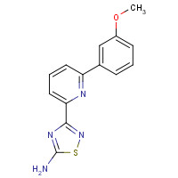 1179362-75-4 3-[6-(3-methoxyphenyl)pyridin-2-yl]-1,2,4-thiadiazol-5-amine chemical structure