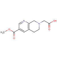 1092352-60-7 2-(3-methoxycarbonyl-6,8-dihydro-5H-1,7-naphthyridin-7-yl)acetic acid chemical structure
