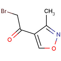 59986-36-6 2-bromo-1-(3-methyl-1,2-oxazol-4-yl)ethanone chemical structure