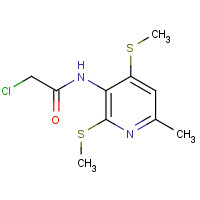 176496-53-0 2-chloro-N-[6-methyl-2,4-bis(methylsulfanyl)pyridin-3-yl]acetamide chemical structure