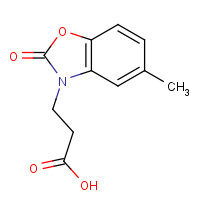 71977-76-9 3-(5-methyl-2-oxo-1,3-benzoxazol-3-yl)propanoic acid chemical structure