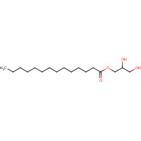 589-68-4 2,3-dihydroxypropyl tetradecanoate chemical structure