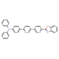1365756-94-0 4-[5-[6-(1,3-benzoxazol-2-yl)pyridin-3-yl]pyridin-2-yl]-N,N-diphenylaniline chemical structure
