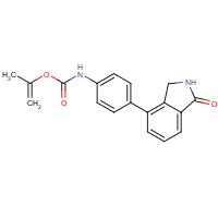 897374-42-4 prop-1-en-2-yl N-[4-(1-oxo-2,3-dihydroisoindol-4-yl)phenyl]carbamate chemical structure