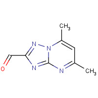 55293-96-4 5,7-dimethyl-[1,2,4]triazolo[1,5-a]pyrimidine-2-carbaldehyde chemical structure
