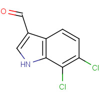 1227564-00-2 6,7-dichloro-1H-indole-3-carbaldehyde chemical structure