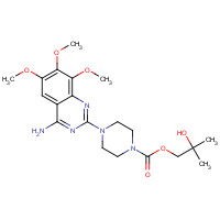 35795-16-5 (2-hydroxy-2-methylpropyl) 4-(4-amino-6,7,8-trimethoxyquinazolin-2-yl)piperazine-1-carboxylate chemical structure