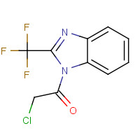 1011416-32-2 2-chloro-1-[2-(trifluoromethyl)benzimidazol-1-yl]ethanone chemical structure