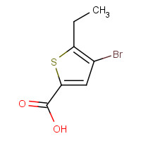 40477-61-0 4-bromo-5-ethylthiophene-2-carboxylic acid chemical structure