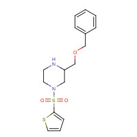 1361216-94-5 3-(phenylmethoxymethyl)-1-thiophen-2-ylsulfonylpiperazine chemical structure