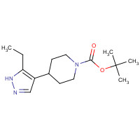 301220-84-8 tert-butyl 4-(5-ethyl-1H-pyrazol-4-yl)piperidine-1-carboxylate chemical structure