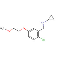 921630-28-6 N-[[2-chloro-5-(2-methoxyethoxy)phenyl]methyl]cyclopropanamine chemical structure