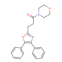 34015-84-4 3-(4,5-diphenyl-1,3-oxazol-2-yl)-1-morpholin-4-ylpropan-1-one chemical structure