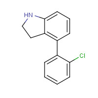 1383974-38-6 4-(2-chlorophenyl)-2,3-dihydro-1H-indole chemical structure
