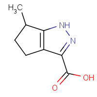 856256-49-0 6-methyl-1,4,5,6-tetrahydrocyclopenta[c]pyrazole-3-carboxylic acid chemical structure