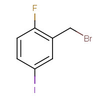 442910-33-0 2-(bromomethyl)-1-fluoro-4-iodobenzene chemical structure