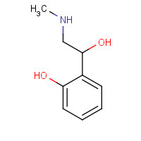 575-81-5 2-[1-hydroxy-2-(methylamino)ethyl]phenol chemical structure