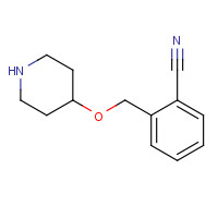 1098352-41-0 2-(piperidin-4-yloxymethyl)benzonitrile chemical structure