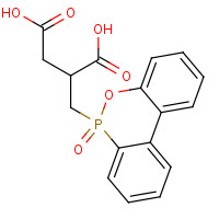 63562-33-4 2-[(6-oxobenzo[c][2,1]benzoxaphosphinin-6-yl)methyl]butanedioic acid chemical structure