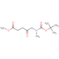 532410-43-8 methyl 5-[methyl-[(2-methylpropan-2-yl)oxycarbonyl]amino]-4-oxopentanoate chemical structure