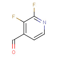 1227502-65-9 2,3-difluoropyridine-4-carbaldehyde chemical structure